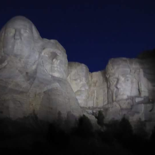 National Parks of South Dakota Mount Rushmore at Night