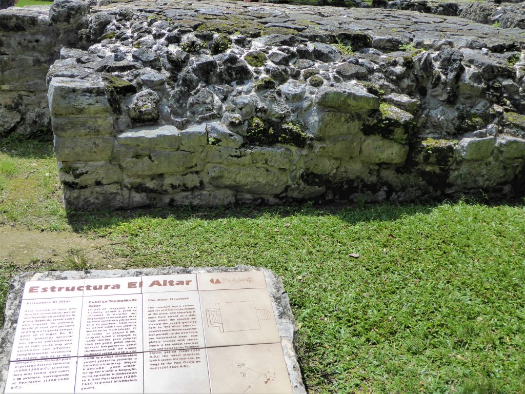 Mayan Ruins of San Gervasio Altar