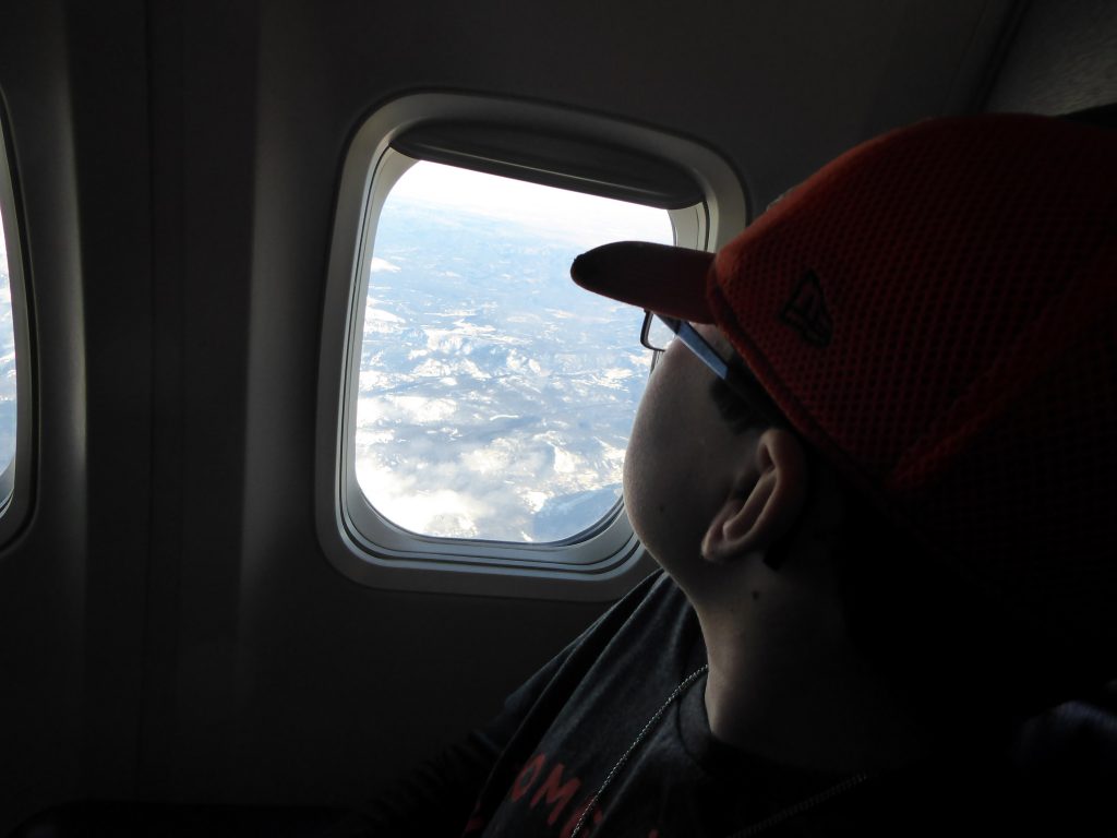 Kid with a window seat