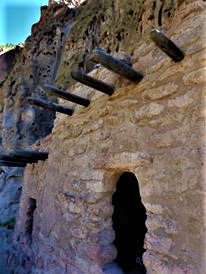 Family Trip to Santa Fe Volcanic cliff dwellings