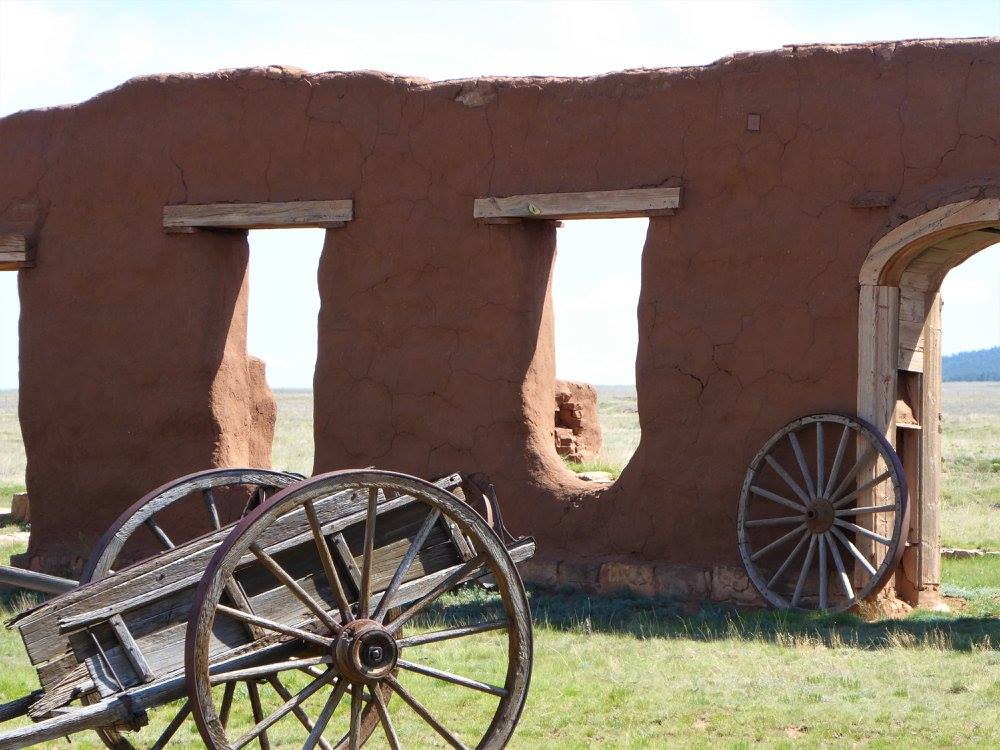 adobe walls weathering time at Fort Union