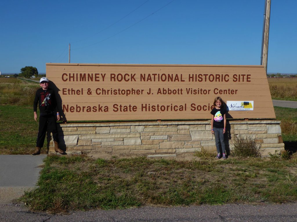 Vacation in Nebraska Chimney Rock entrance