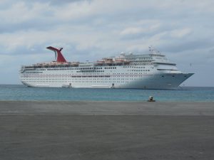 Clouds and Cruise Ship