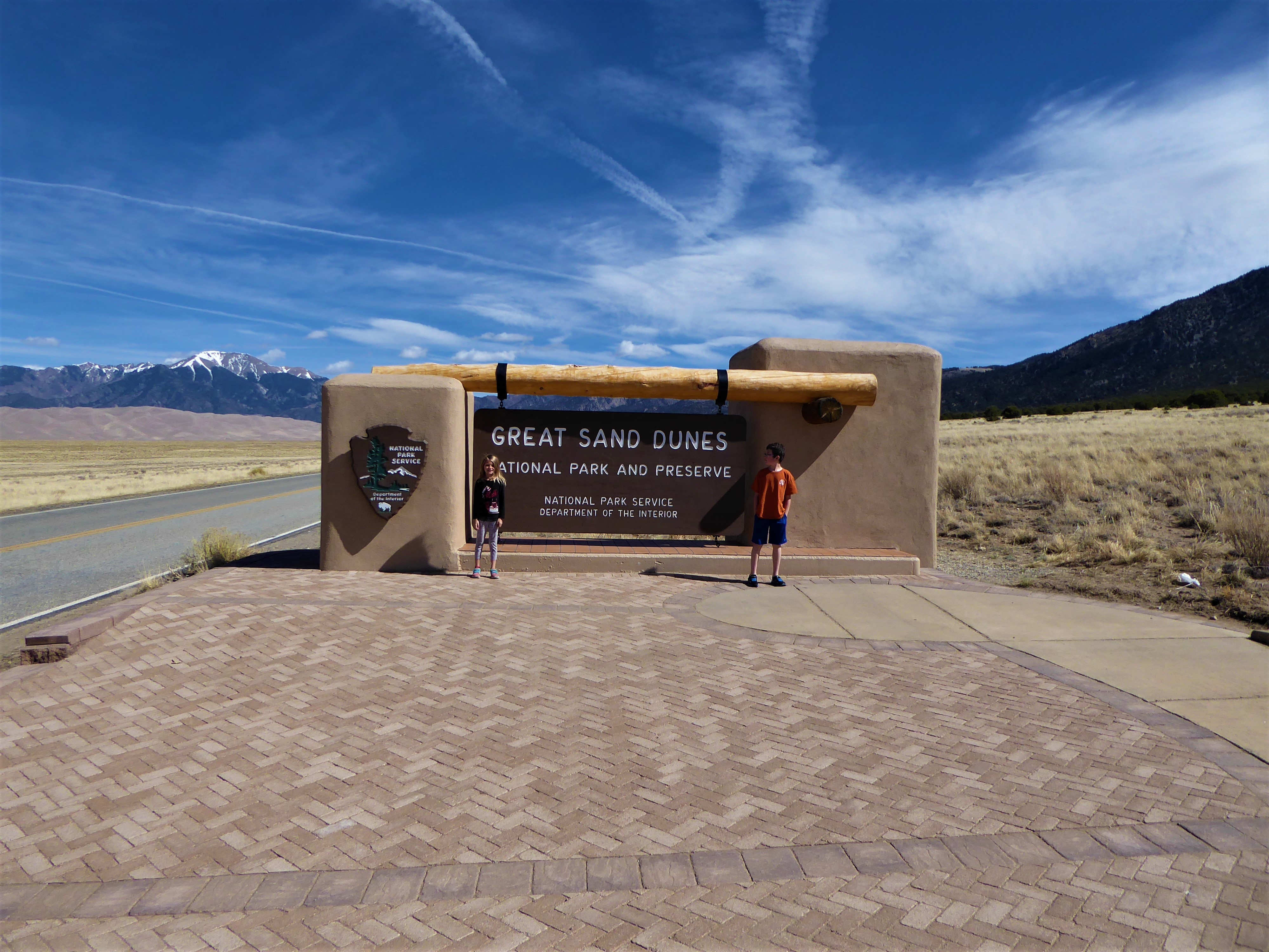 Sand Dunes Sign