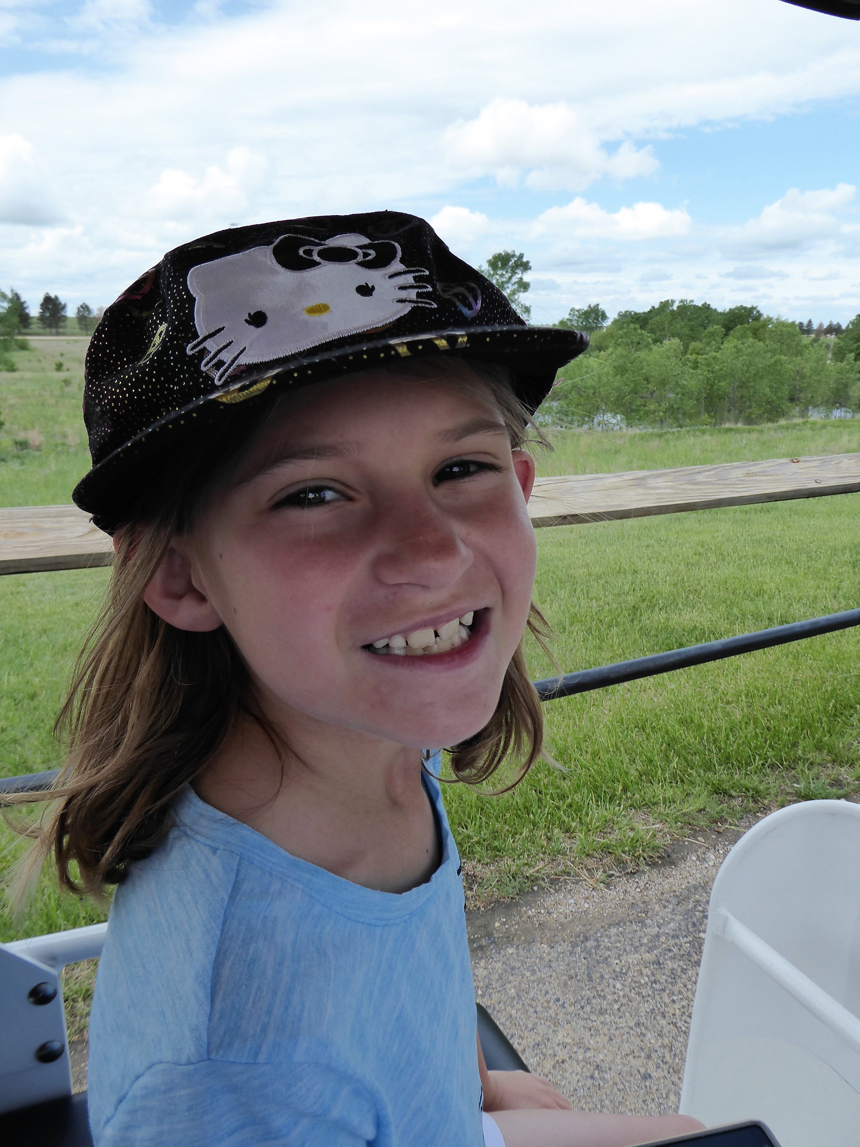 Rolling Hills Zoo girl on tram