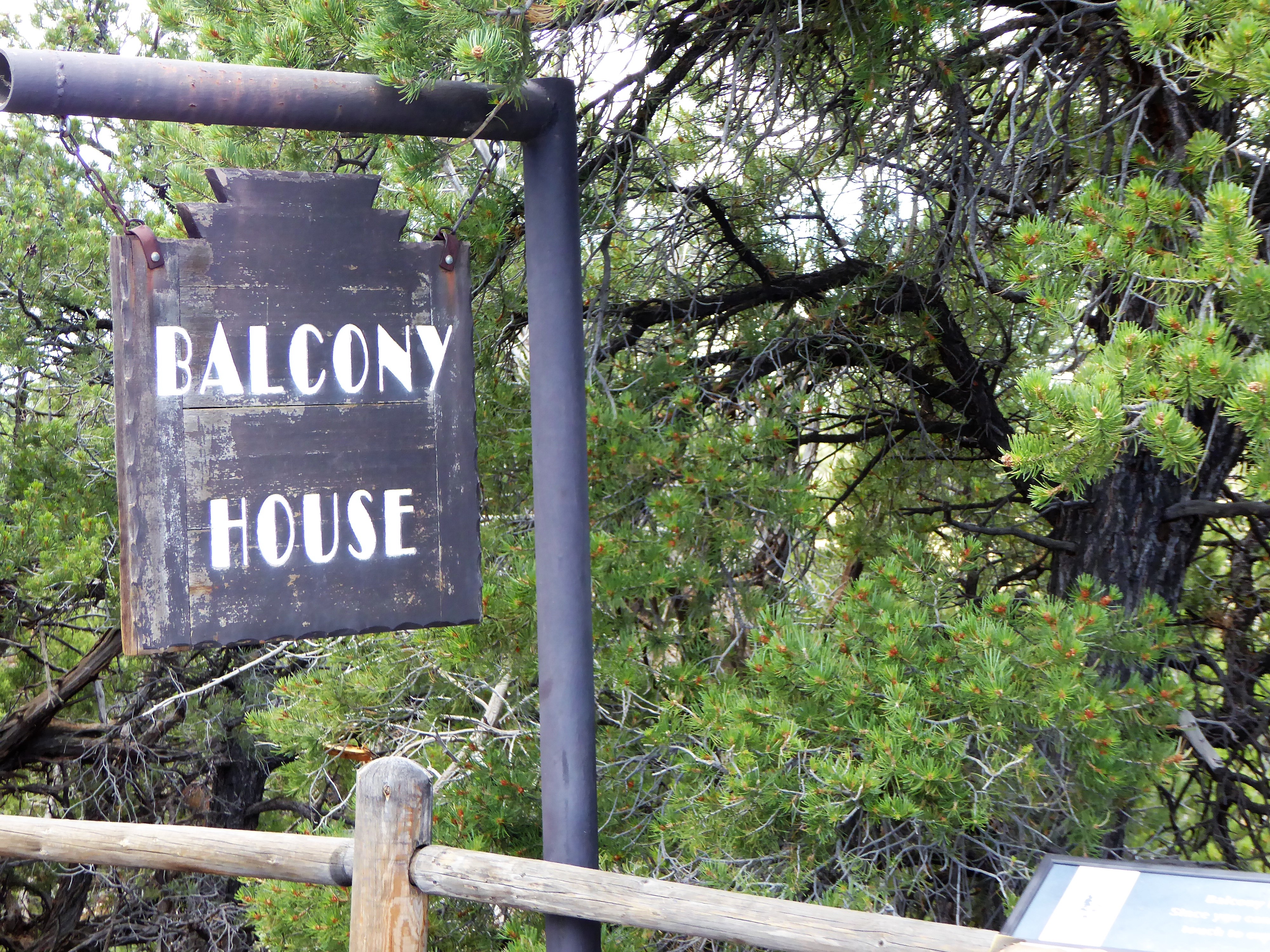 Balcony House Tour Sign