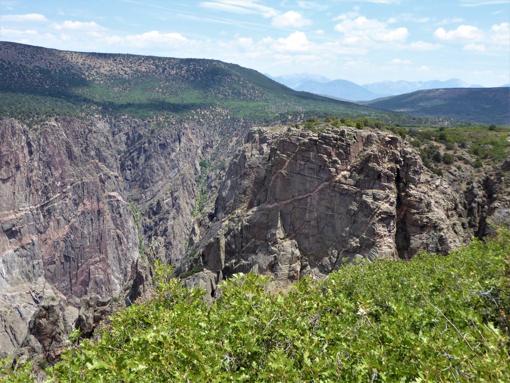Black Canyon of the Gunnison National Park Painted Wall View