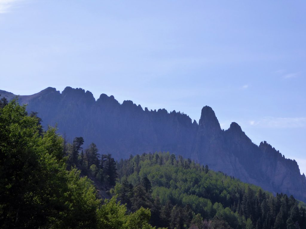 Colorado Highway 145 Jagged Mountains