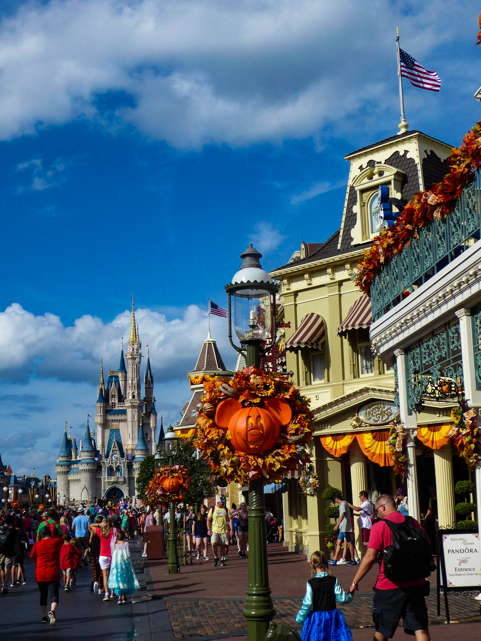 Disney's Not So Scary Halloween Party Castle and Main Street