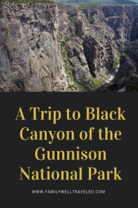 Black Canyon of the Gunnison National Park in Colorado, USA
