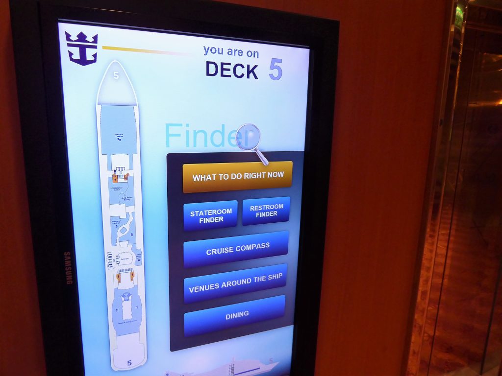 Brilliance of the Seas Deck Plan Screens