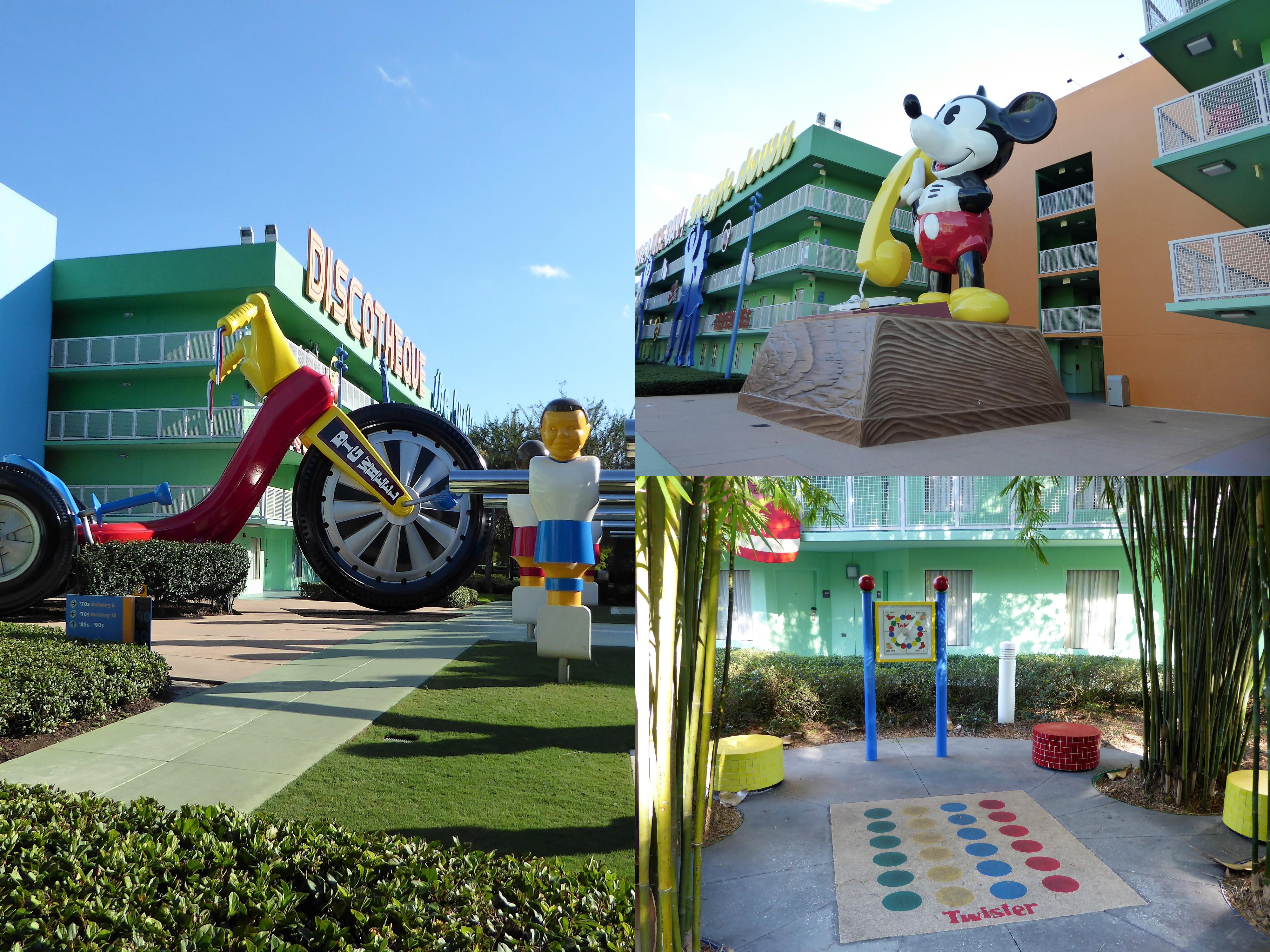 Disney's Pop Century Resort 70s scenes