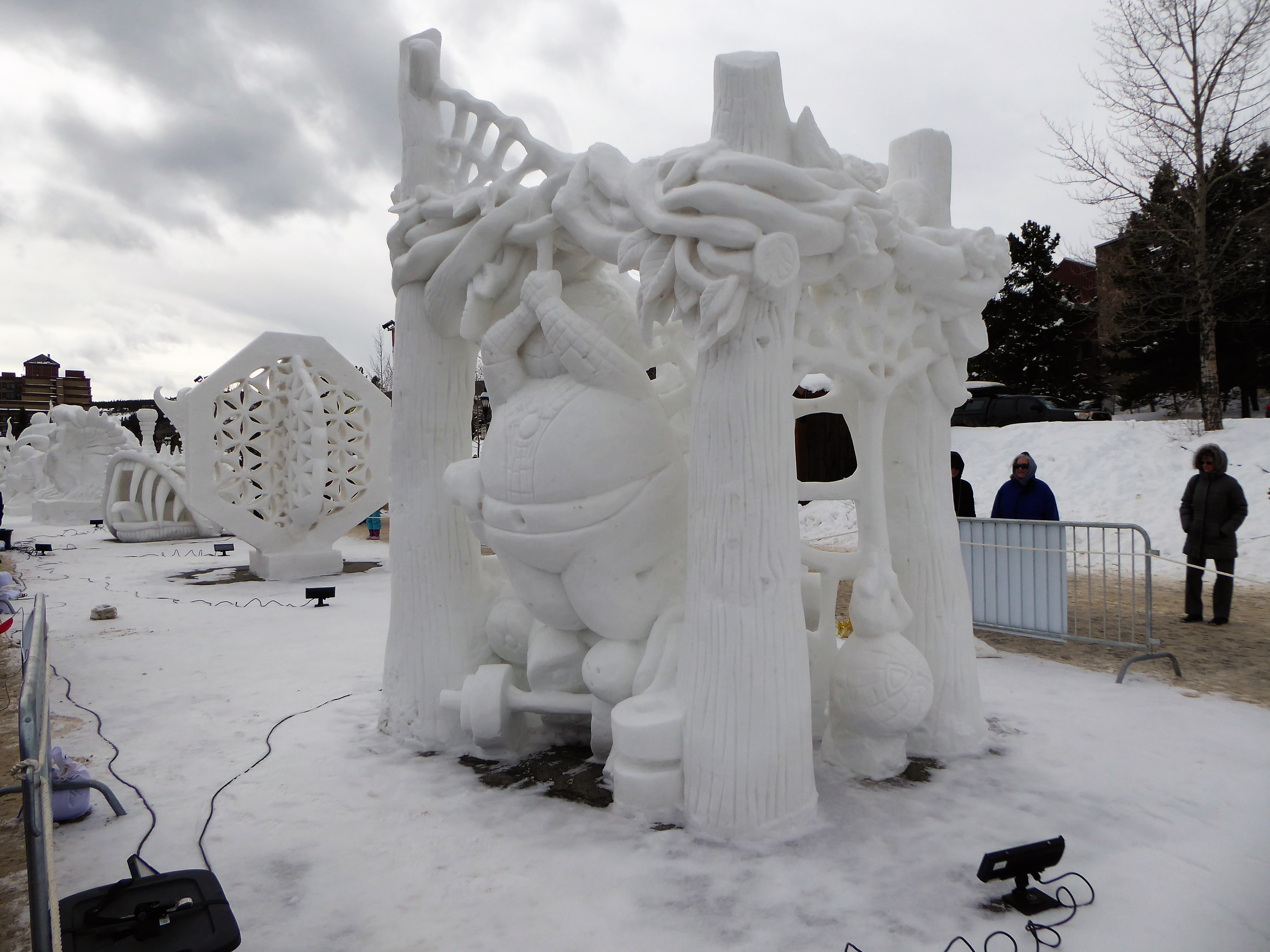 The International Snow Sculpture Championship in Breckenridge, CO