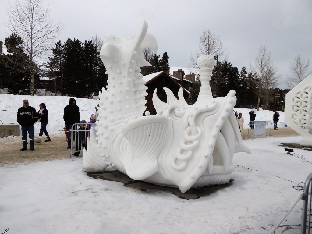 The International Snow Sculpture Championship in Breckenridge, CO