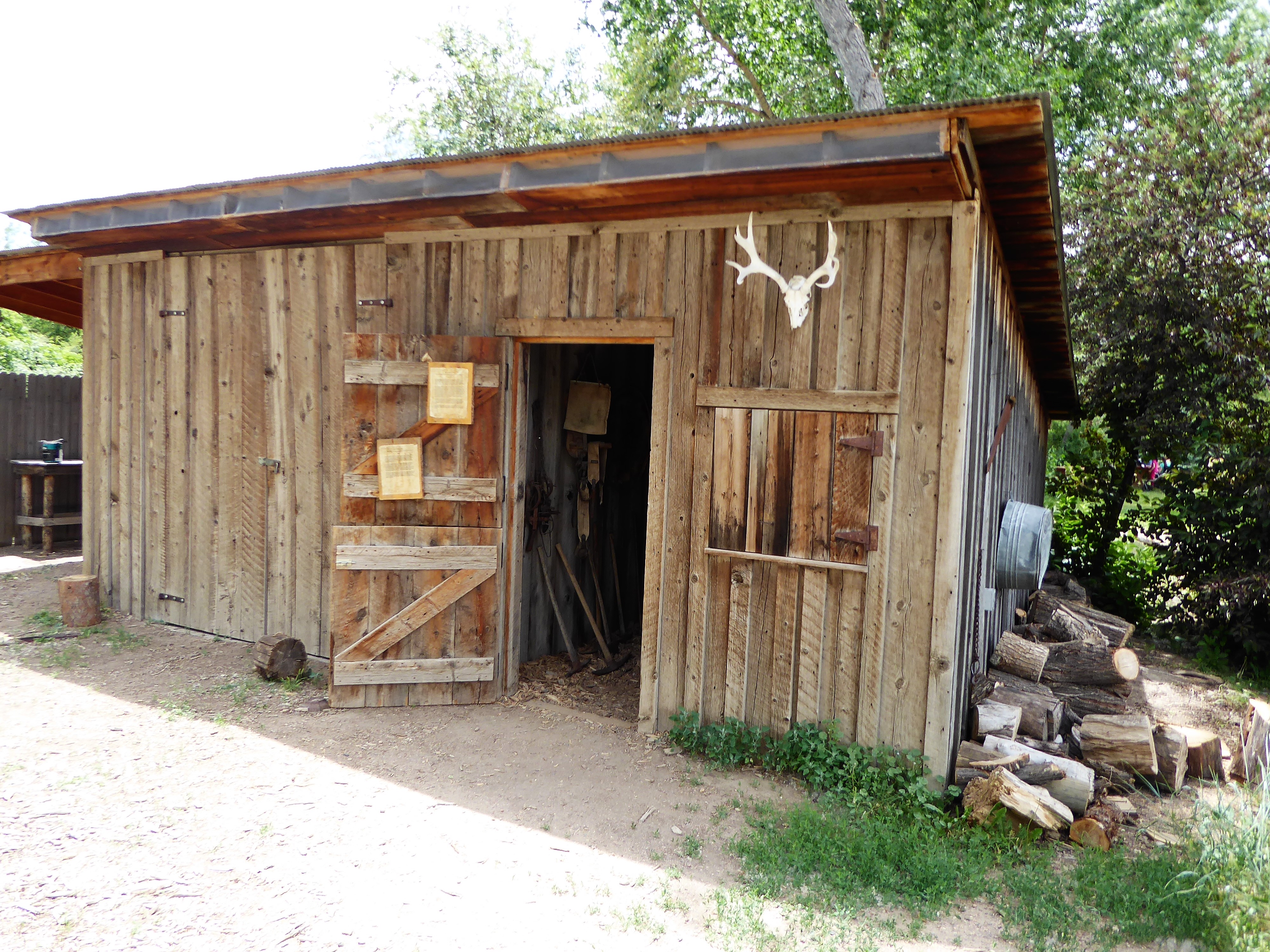 Four Mile Historic Park Miner's and Trapper's Cabin