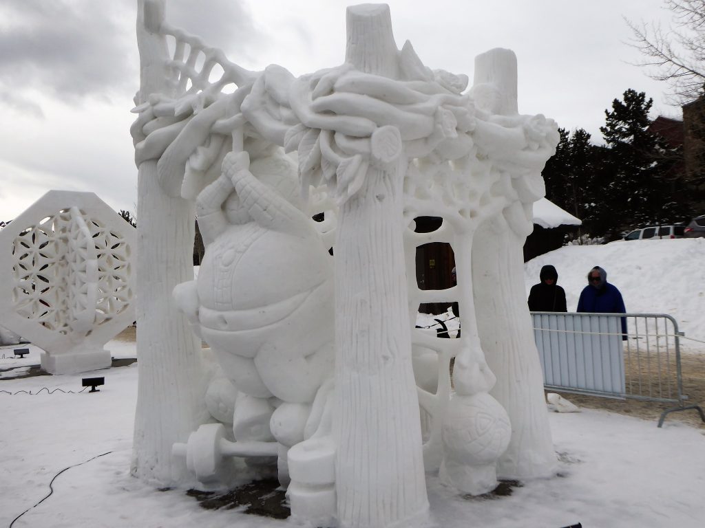 International Snow Sculpture Championship Super Hero