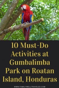 Gumbalimba Park, Roatan Island, Honduras