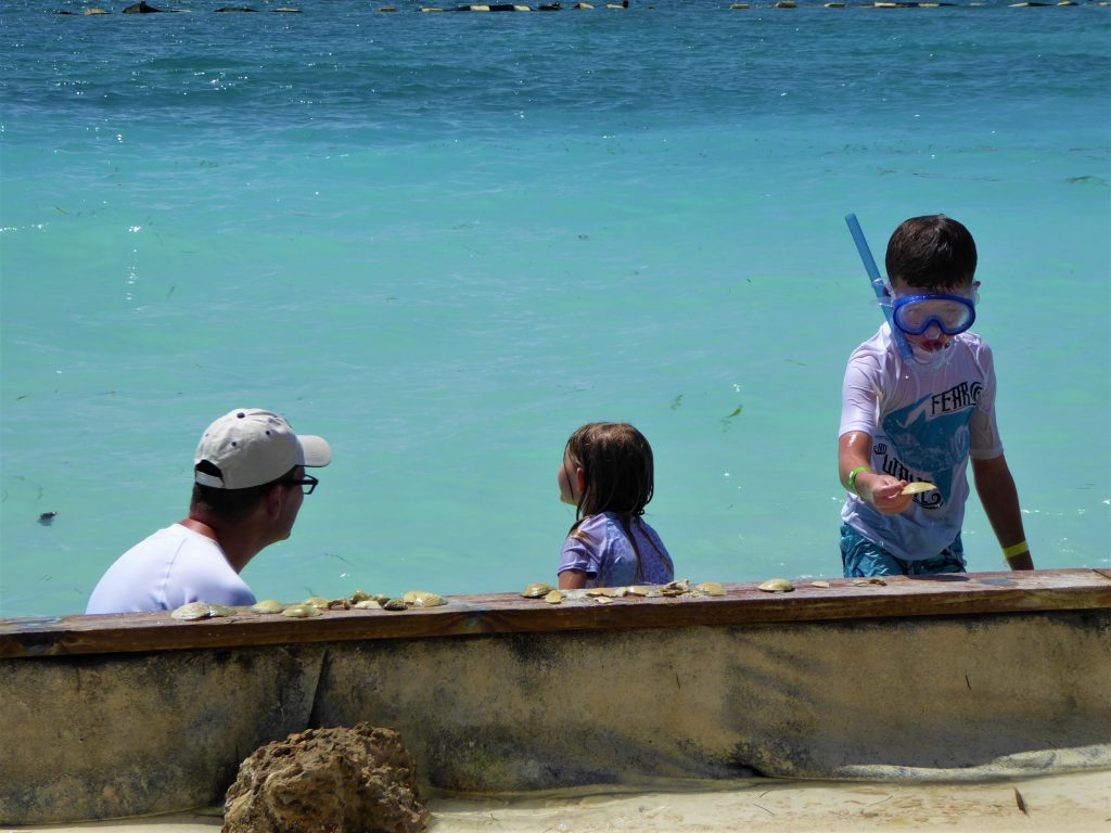 Starfish Island Belize Collecting Shells