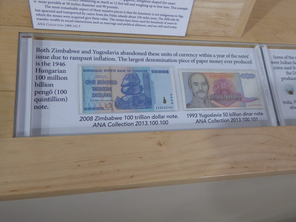 Money Museum in Colorado Springs Inflation