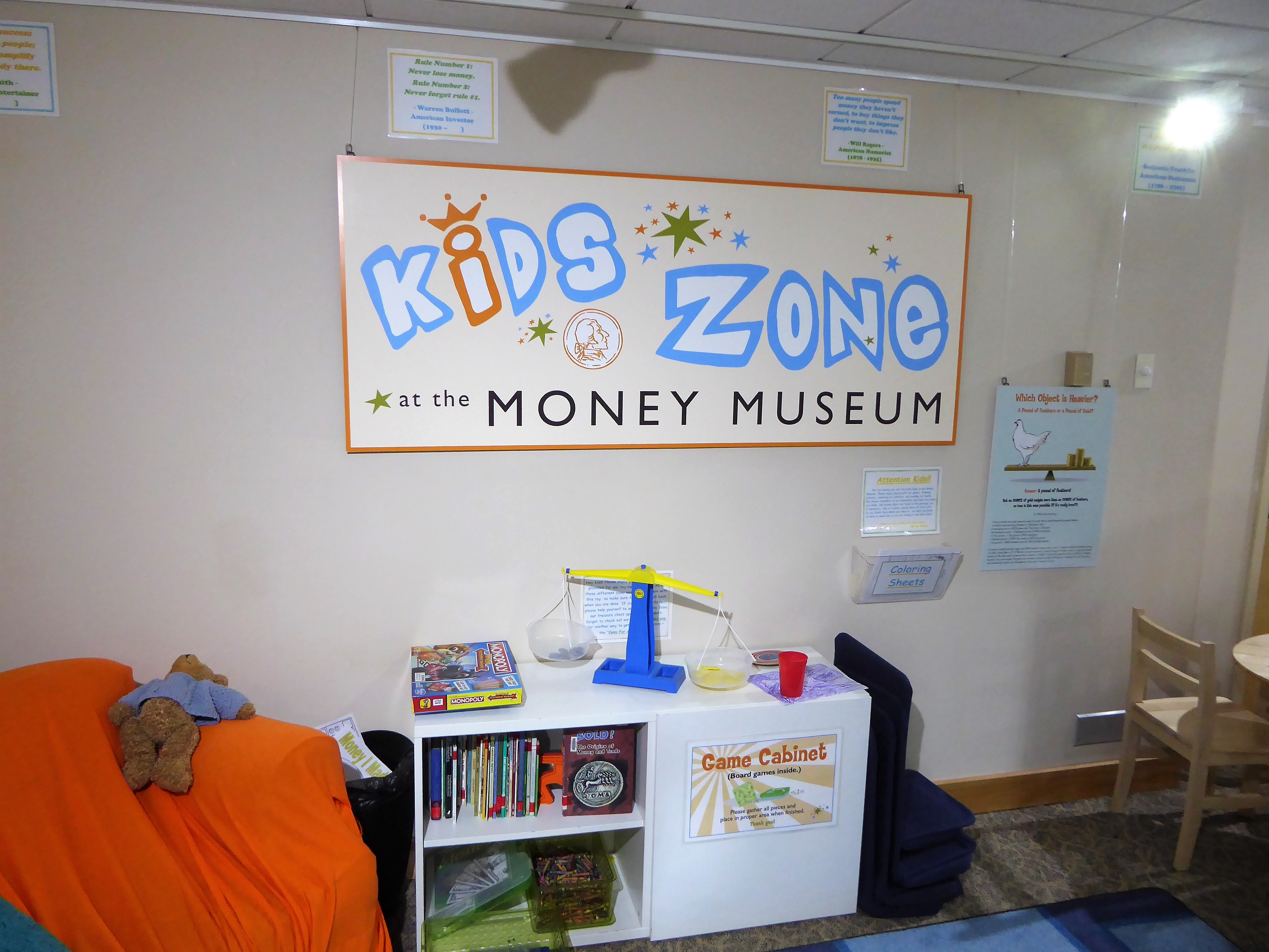 Money Museum Colorado Springs Kids Zone