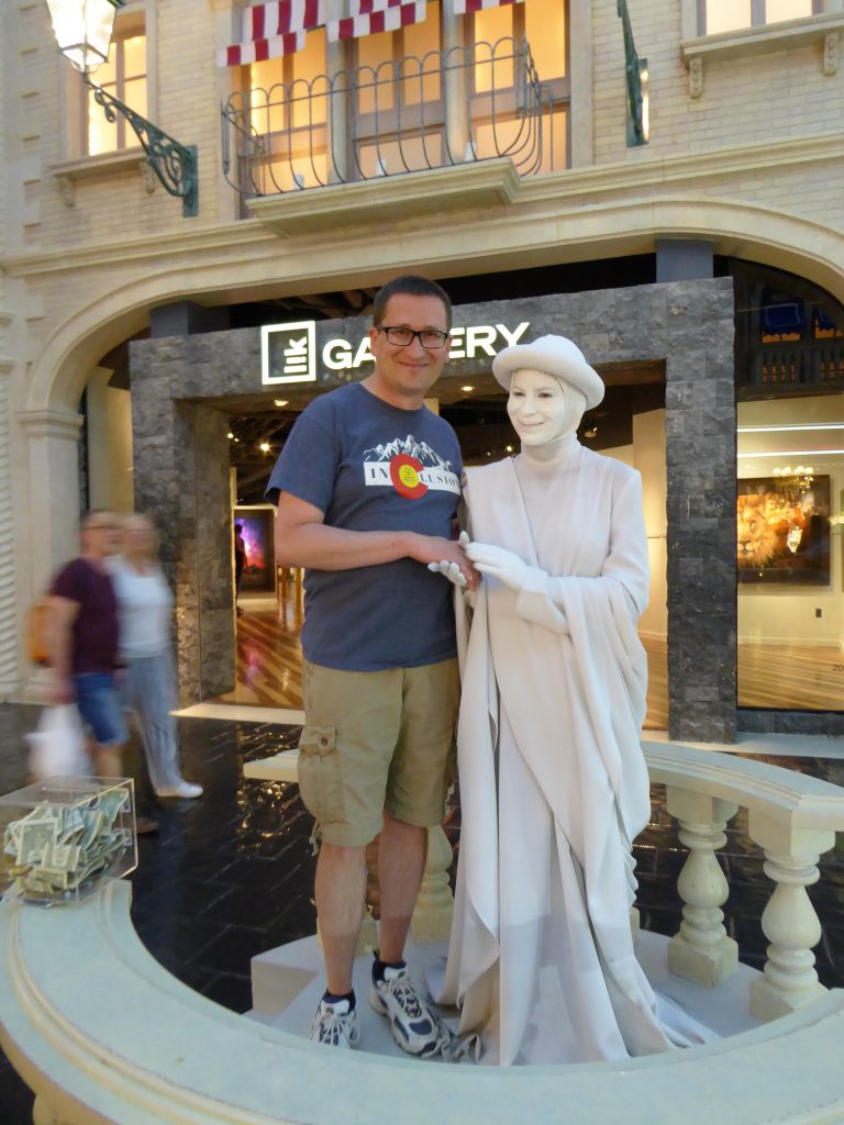 Living Statue at the Venetian in Las Vegas