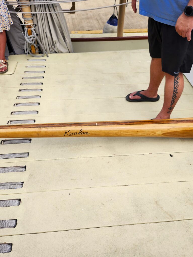 Polynesian long paddle